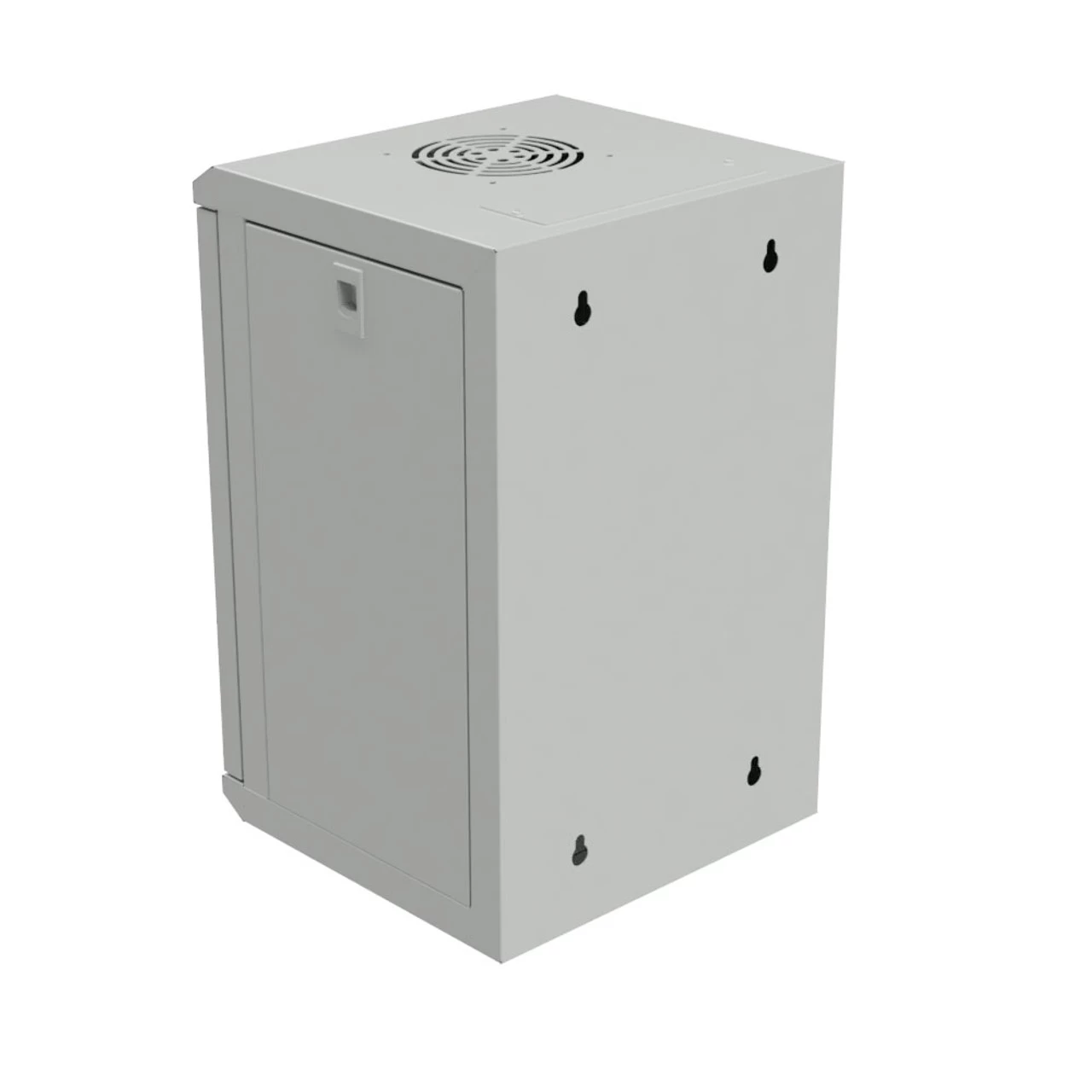 11.8 In Wall Mount Network Cabinet, 9U, Perforated, Gray 6 11.8 In Wall Mount Network Cabinet, 9U, Perforated, Gray - Image 4
