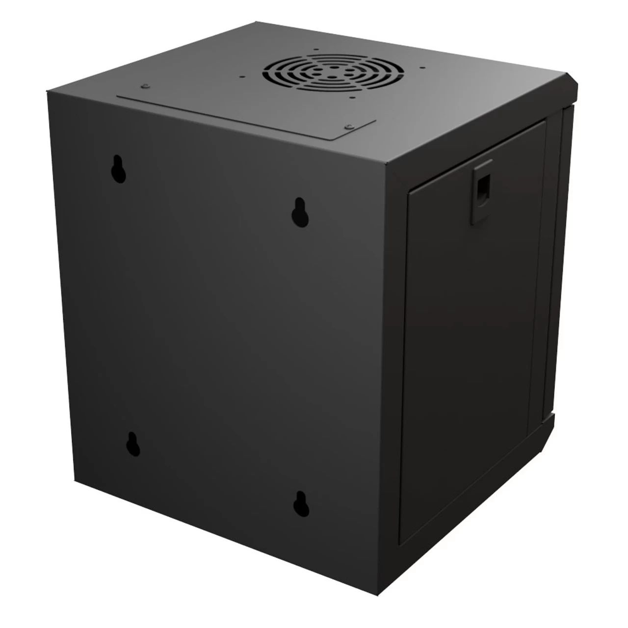 6U 10 Inch Network Server Cabinet, 11.8 Inch Deep, Perforated Door, Black, Wall Mountable, 2 X Shelves, 1 X Blank Panel 8 6U 10 Inch Network Server Cabinet, 11.8 Inch Deep, Perforated Door, Black, Wall Mountable, 2 X Shelves, 1 X Blank Panel - Image 6