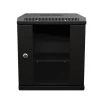 6U 10 Inch Network Server Cabinet, 15.75 Inch Deep, Glass Door, Black, Wall Mountable, 2 X Shelves, 1 X Blank Panel 1 6U 10 Inch Network Server Cabinet, 15.75 Inch Deep, Glass Door, Black, Wall Mountable, 2 X Shelves, 1 X Blank Panel -Server Cabinet Accessories 00406849 1 43080.1669060398
