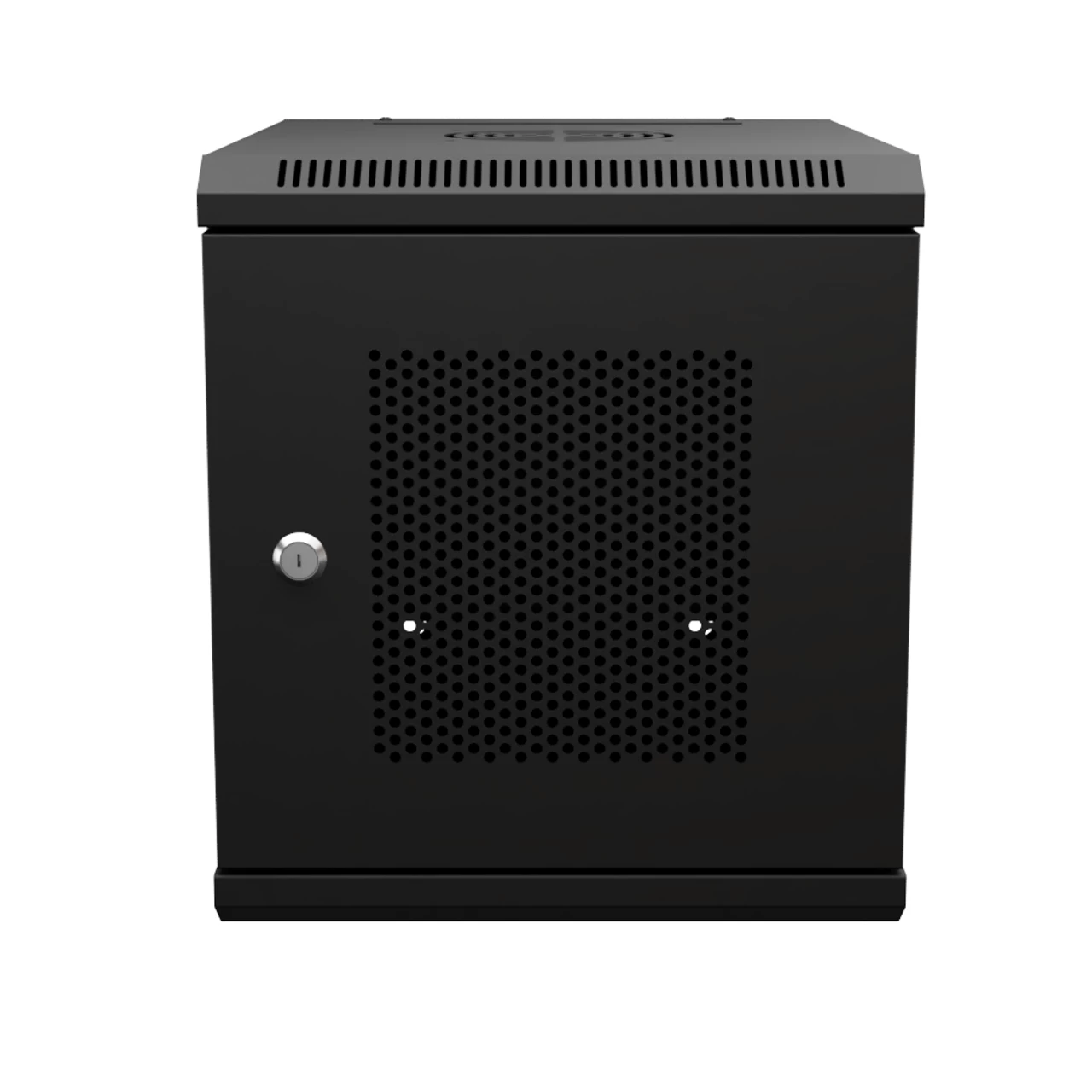6U 10 Inch Network Server Cabinet, 15.75 Inch Deep, Perforated Door, Black, Wall Mountable, 2 X Shelves, 1 X Blank Panel 3 6U 10 Inch Network Server Cabinet, 15.75 Inch Deep, Perforated Door, Black, Wall Mountable, 2 X Shelves, 1 X Blank Panel
