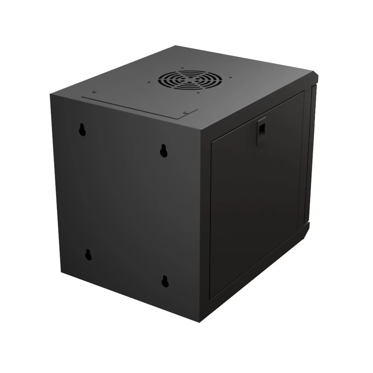 6U 10 Inch Network Server Cabinet, 15.75 Inch Deep, Perforated Door, Black, Wall Mountable, 2 X Shelves, 1 X Blank Panel 8 6U 10 Inch Network Server Cabinet, 15.75 Inch Deep, Perforated Door, Black, Wall Mountable, 2 X Shelves, 1 X Blank Panel - Image 6