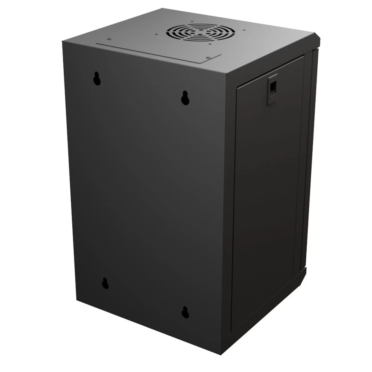 9U 10 Inch Network Server Cabinet, 11.8 Inch Deep, Perforated Door, Black, Wall Mountable, 2 X Shelves, 1 X Blank Panel 8 9U 10 Inch Network Server Cabinet, 11.8 Inch Deep, Perforated Door, Black, Wall Mountable, 2 X Shelves, 1 X Blank Panel - Image 6