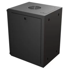 9U 10 Inch Network Server Cabinet, 15.75 Inch Deep, Glass Door, Black, Wall Mountable, 2 X Shelves, 1 X Blank Panel 11 9U 10 Inch Network Server Cabinet, 15.75 Inch Deep, Glass Door, Black, Wall Mountable, 2 X Shelves, 1 X Blank Panel -Server Cabinet Accessories 00406853 4 32809.1669060401