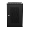 6U 10 Inch Network Server Cabinet, 11.8 Inch Deep, Perforated Door, Black, Wall Mountable, 2 X Shelves, 1 X Blank Panel -Server Cabinet Accessories 00406854 1 47588.1669852803