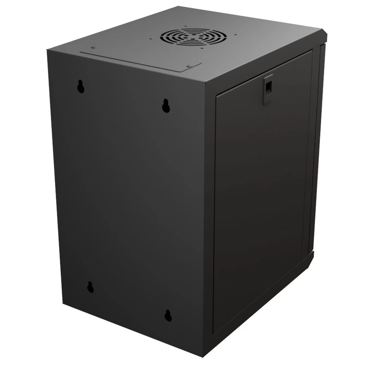 9U 10 Inch Network Server Cabinet, 15.75 Inch Deep, Perforated Door, Black, Wall Mountable, 2 X Shelves, 1 X Blank Panel 8 9U 10 Inch Network Server Cabinet, 15.75 Inch Deep, Perforated Door, Black, Wall Mountable, 2 X Shelves, 1 X Blank Panel - Image 6