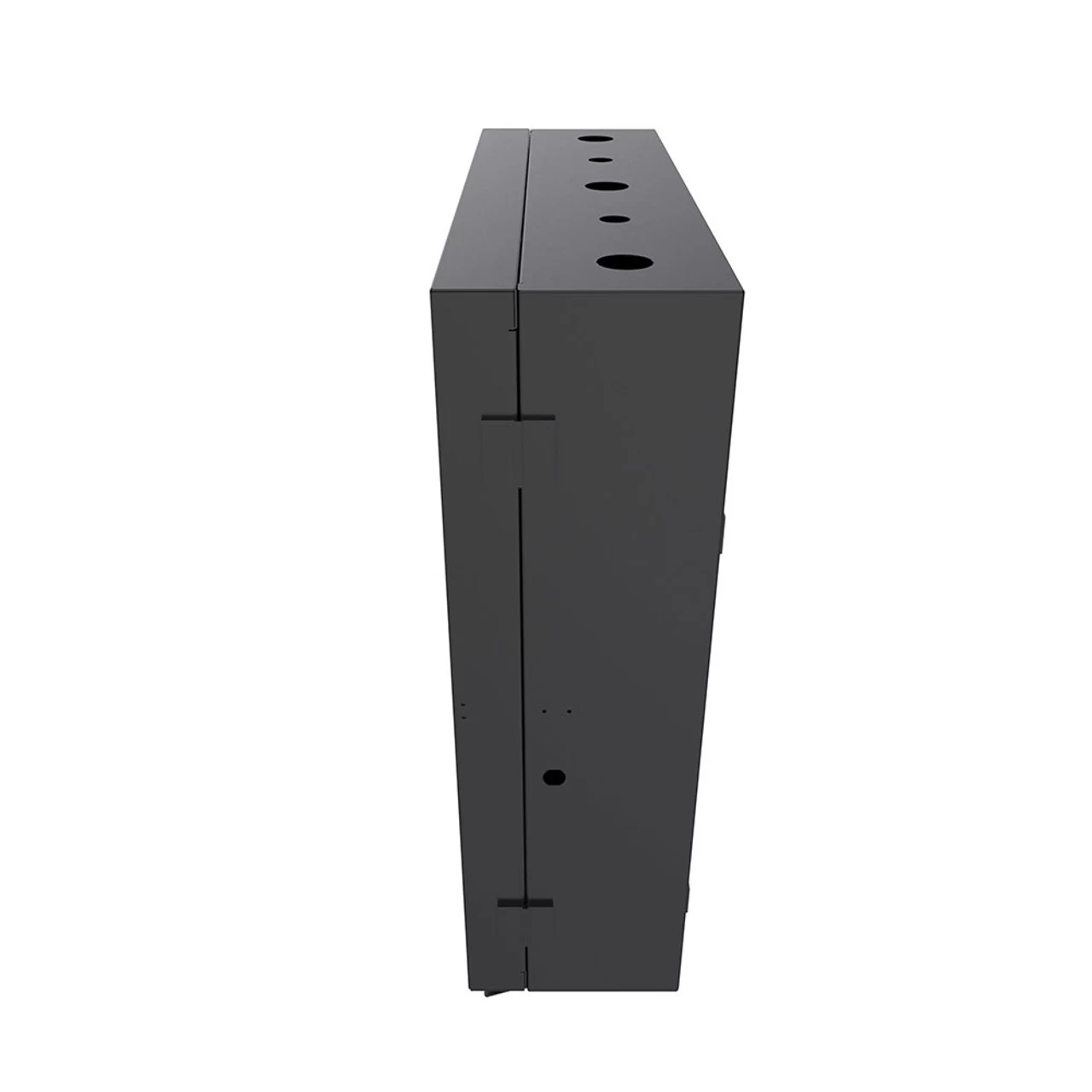 4U Vertical Wall Mount Enclosure, 16.7 Inch (425mm) To 19.6 Inch (500mm) Depth, Cold-rolled Steel, Black 6 4U Vertical Wall Mount Enclosure, 16.7 Inch (425mm) To 19.6 Inch (500mm) Depth, Cold-rolled Steel, Black - Image 4