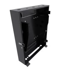 4U Vertical Wall Mount Enclosure, 20.6 Inch (525mm) To 23.6 Inch (600mm) Depth, Cold-rolled Steel, Black 8 4U Vertical Wall Mount Enclosure, 20.6 Inch (525mm) To 23.6 Inch (600mm) Depth, Cold-rolled Steel, Black -Server Cabinet Accessories 00406866 3 01396.1683156694