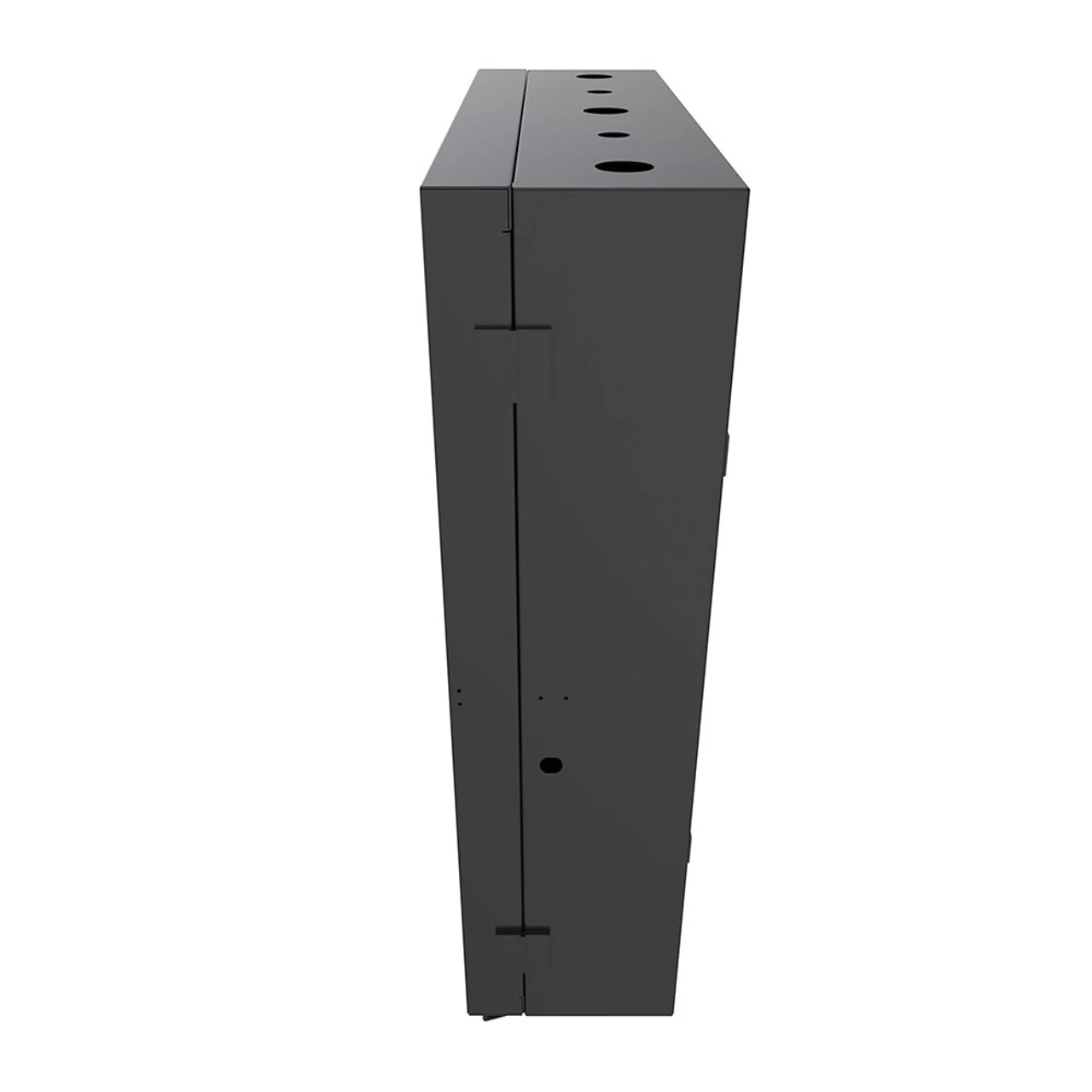 4U Vertical Wall Mount Enclosure, 20.6 Inch (525mm) To 23.6 Inch (600mm) Depth, Cold-rolled Steel, Black 6 4U Vertical Wall Mount Enclosure, 20.6 Inch (525mm) To 23.6 Inch (600mm) Depth, Cold-rolled Steel, Black - Image 4