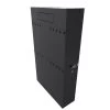 4U Vertical Wall Mount Enclosure, 32.4 Inch (825mm) To 35.4 Inch (900mm) Inch Depth, Cold-rolled Steel, Black