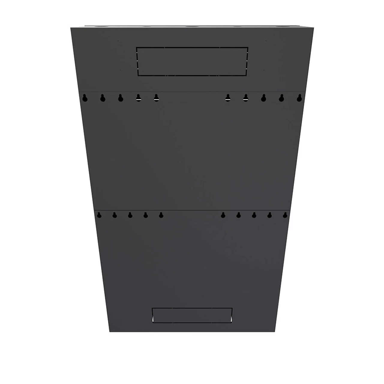 4U Vertical Wall Mount Enclosure, 32.4 Inch (825mm) To 35.4 Inch (900mm) Inch Depth, Cold-rolled Steel, Black 4 4U Vertical Wall Mount Enclosure, 32.4 Inch (825mm) To 35.4 Inch (900mm) Inch Depth, Cold-rolled Steel, Black - Image 2