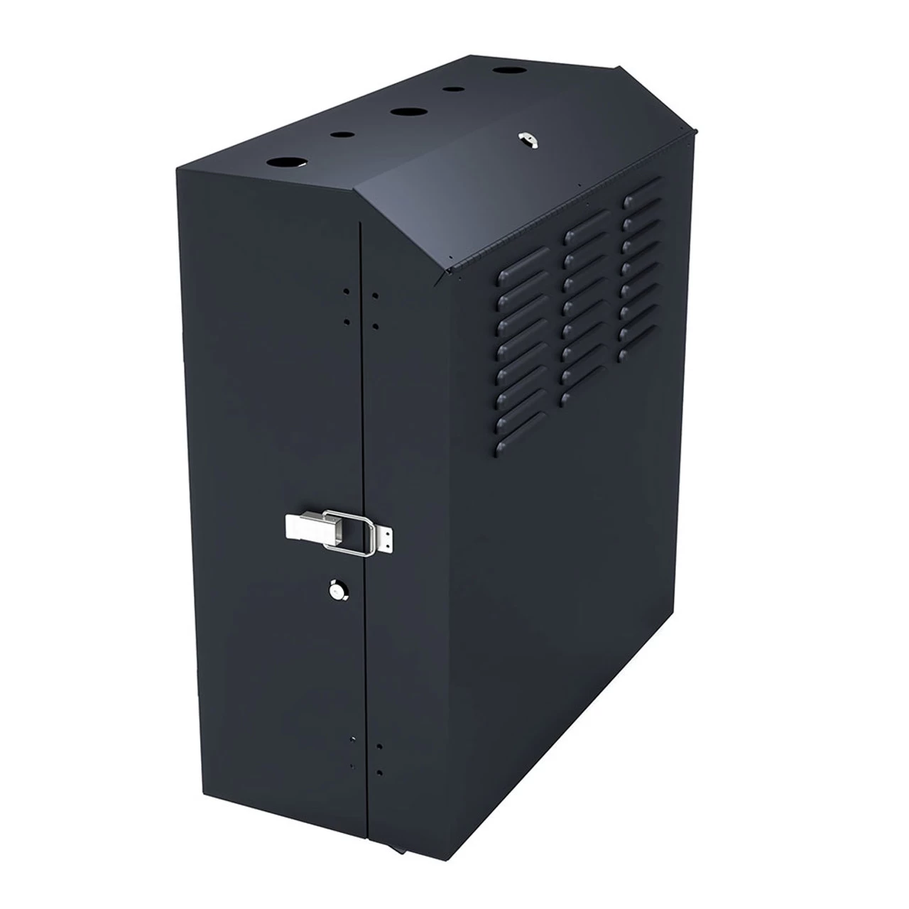 6U Vertical Wall Mount Enclosure, Cold-Rolled Steel, Black (RAL9005) 12.7 Inches (325mm) To 15.7 Inches (400mm) Switch Depth, CE Compliant 3 6U Vertical Wall Mount Enclosure, Cold-Rolled Steel, Black (RAL9005) 12.7 Inches (325mm) To 15.7 Inches (400mm) Switch Depth, CE Compliant