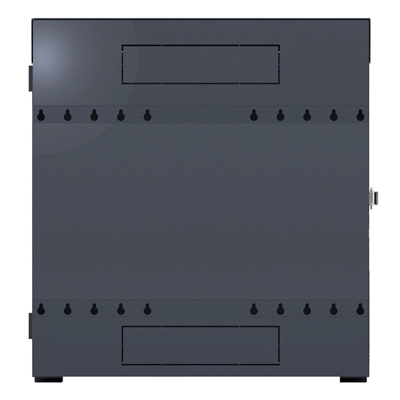 6U Vertical Wall Mount Enclosure, Cold-Rolled Steel, Black (RAL9005) 12.7 Inches (325mm) To 15.7 Inches (400mm) Switch Depth, CE Compliant 4 6U Vertical Wall Mount Enclosure, Cold-Rolled Steel, Black (RAL9005) 12.7 Inches (325mm) To 15.7 Inches (400mm) Switch Depth, CE Compliant - Image 2