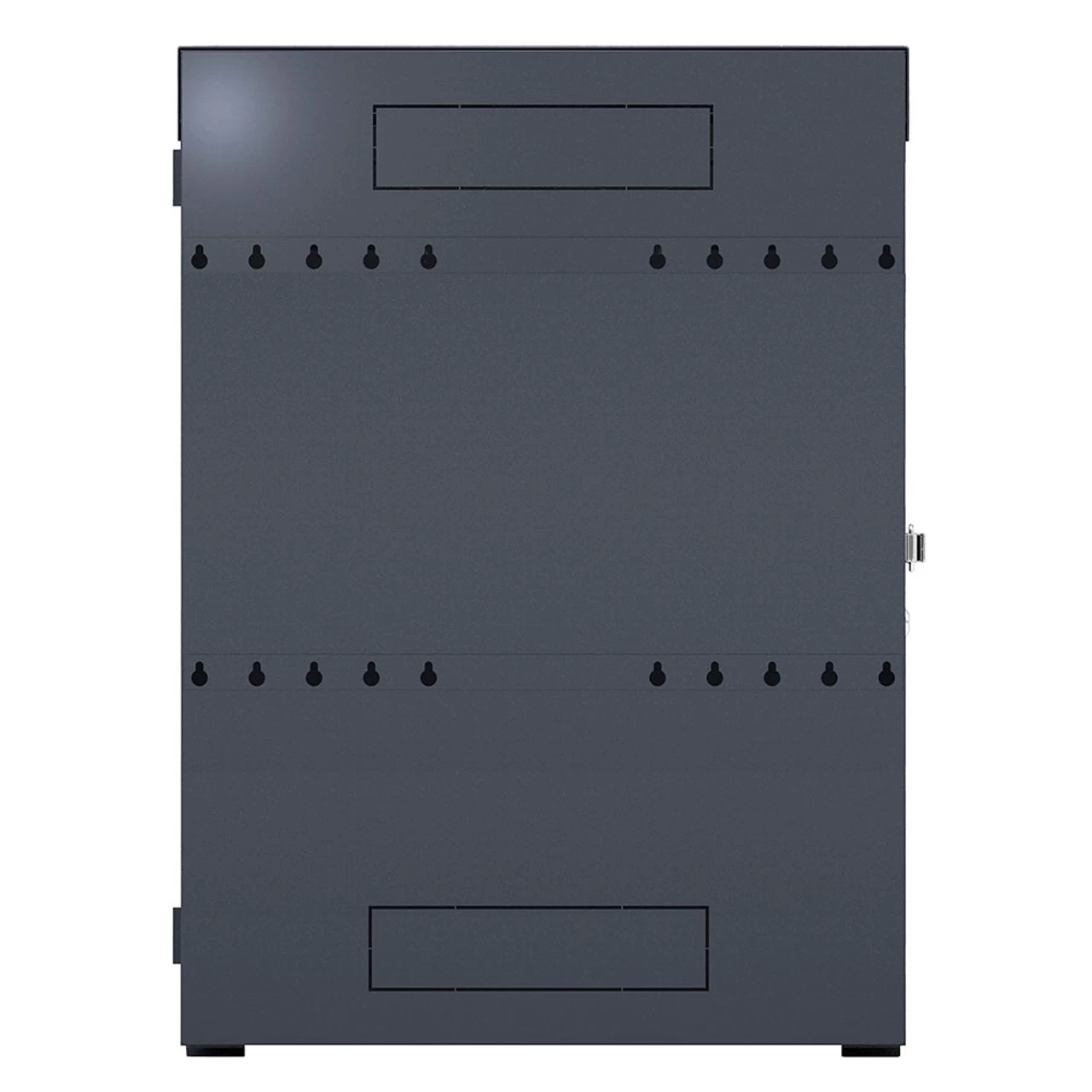 6U Vertical Wall Mount Enclosure, Cold-Rolled Steel, Black (RAL9005) 24.6in (625mm) To 27.5 Inches (700mm) Switch Depth, CE Compliant 4 6U Vertical Wall Mount Enclosure, Cold-Rolled Steel, Black (RAL9005) 24.6in (625mm) To 27.5 Inches (700mm) Switch Depth, CE Compliant - Image 2