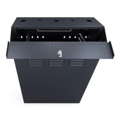 6U Vertical Wall Mount Enclosure, Cold-Rolled Steel, Black (RAL9005) 24.6in (625mm) To 27.5 Inches (700mm) Switch Depth, CE Compliant 9 6U Vertical Wall Mount Enclosure, Cold-Rolled Steel, Black (RAL9005) 24.6in (625mm) To 27.5 Inches (700mm) Switch Depth, CE Compliant -Server Cabinet Accessories 00406875 4 15699.1683572529