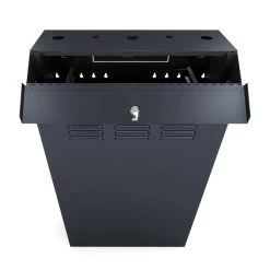 6U Vertical Wall Mount Enclosure, Cold-Rolled Steel, Black (RAL9005) 32.4in (825mm) To 35.4 (900mm) Switch Depth, CE Compliant 9 6U Vertical Wall Mount Enclosure, Cold-Rolled Steel, Black (RAL9005) 32.4in (825mm) To 35.4 (900mm) Switch Depth, CE Compliant -Server Cabinet Accessories 00406876 4 06530.1683572538