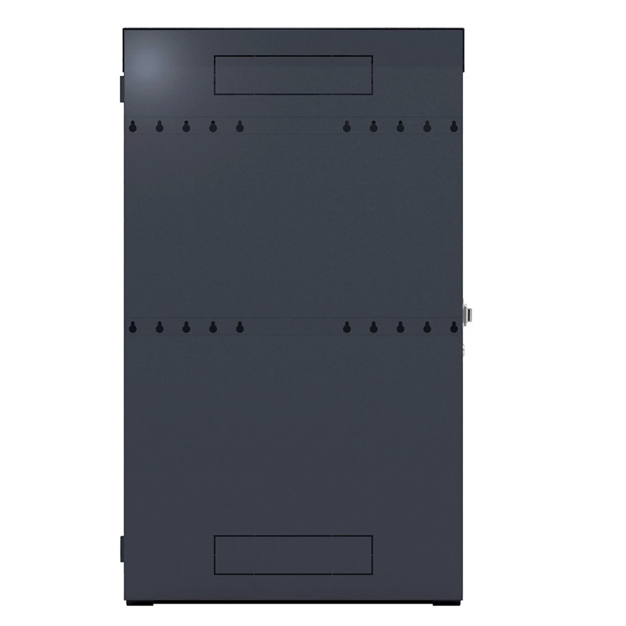 8U Vertical Wall Mount Enclosure, Cold-Rolled Steel, Black (RAL9005) 32.4 Inches (825mm) To 35.4 Inches (900mm) Switch Depth, CE Compliant 4 8U Vertical Wall Mount Enclosure, Cold-Rolled Steel, Black (RAL9005) 32.4 Inches (825mm) To 35.4 Inches (900mm) Switch Depth, CE Compliant - Image 2