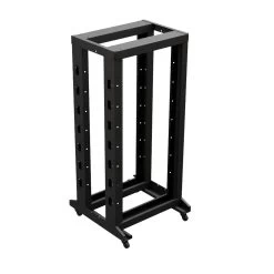 4-Post Adjustable Rack, 25U, 12-24 Threaded, Includes Casters, Black, SRB Series 9 4-Post Adjustable Rack, 25U, 12-24 Threaded, Includes Casters, Black, SRB Series -Server Cabinet Accessories 00406909 4 65964.1664318020