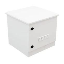 Floor Mount Outdoor Network Cabinet, 9U, Fans With Temperature Control, White, IP66-Rated 11 Floor Mount Outdoor Network Cabinet, 9U, Fans With Temperature Control, White, IP66-Rated -Server Cabinet Accessories 00406916 4 68062.1670364318