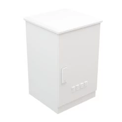 Floor Mount Outdoor Network Cabinet, 18U, Fans With Temperature Control, White, IP66-Rated 11 Floor Mount Outdoor Network Cabinet, 18U, Fans With Temperature Control, White, IP66-Rated -Server Cabinet Accessories 00406918 4 16303.1670364325
