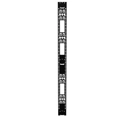 35U Vertical Cable Management Rail, Rack Mount, 0.82 X 4.6 X 63.7 -Server Cabinet Accessories 00406927 5 09637.1671497902