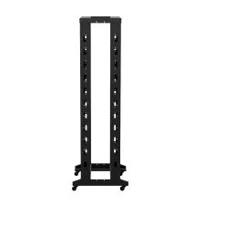 4-Post Adjustable Rack, 37U, Cage Nuts, Includes Casters, Black, SRB Series 8 4-Post Adjustable Rack, 37U, Cage Nuts, Includes Casters, Black, SRB Series -Server Cabinet Accessories 00406969 3 76393.1664318044