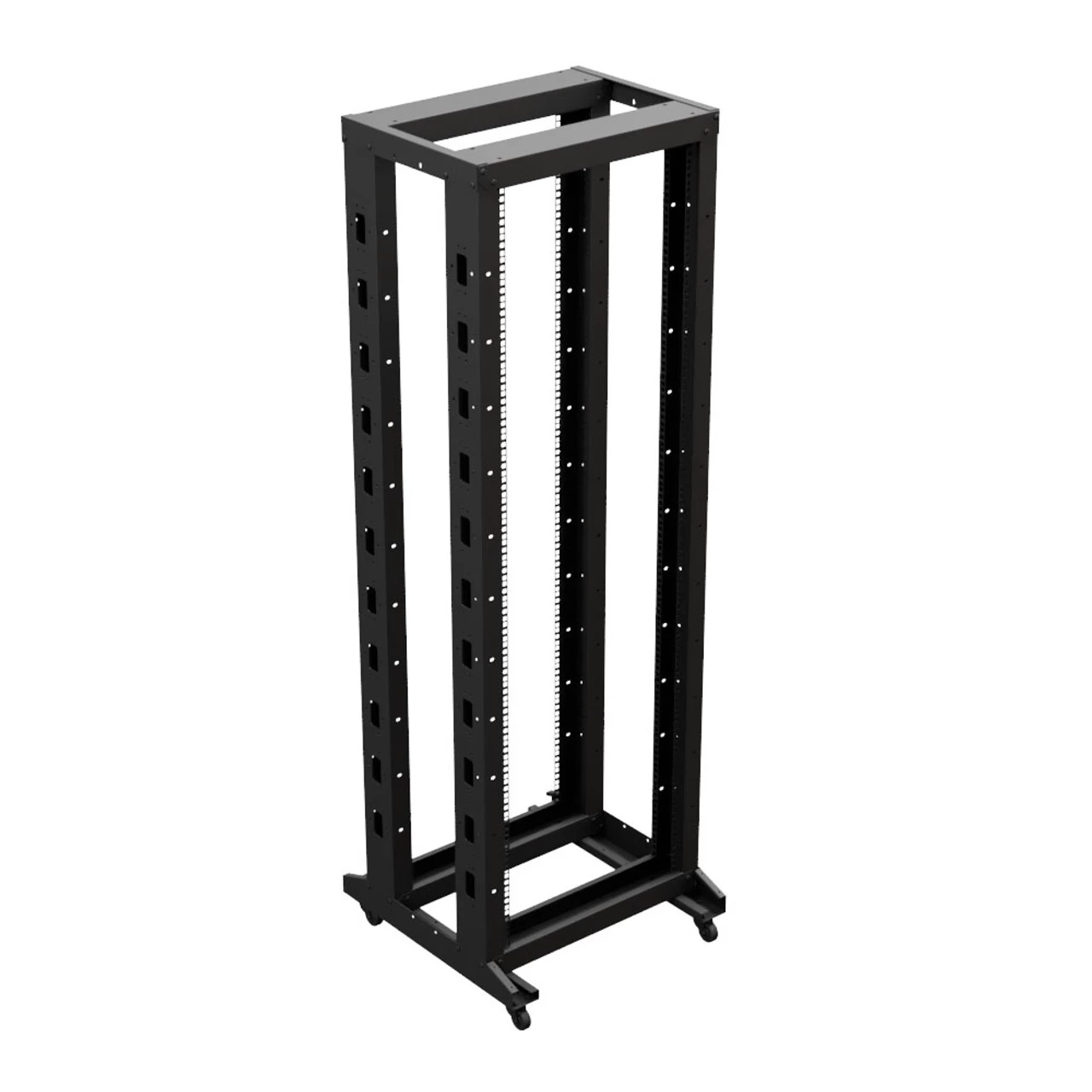 4-Post Adjustable Rack, 37U, Cage Nuts, Includes Casters, Black, SRB Series 6 4-Post Adjustable Rack, 37U, Cage Nuts, Includes Casters, Black, SRB Series - Image 4