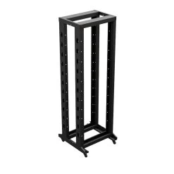 4-Post Adjustable Rack, 37U, 12-24 Threaded, Includes Casters, Black, SRB Series -Server Cabinet Accessories 00406970 4 40568.1664318046