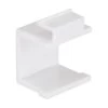 Heavy-Duty Blank Keystone Insert, Thermoplastic , White, 15-Pack -Server Cabinet Accessories 00407005 1 79979.1656084306