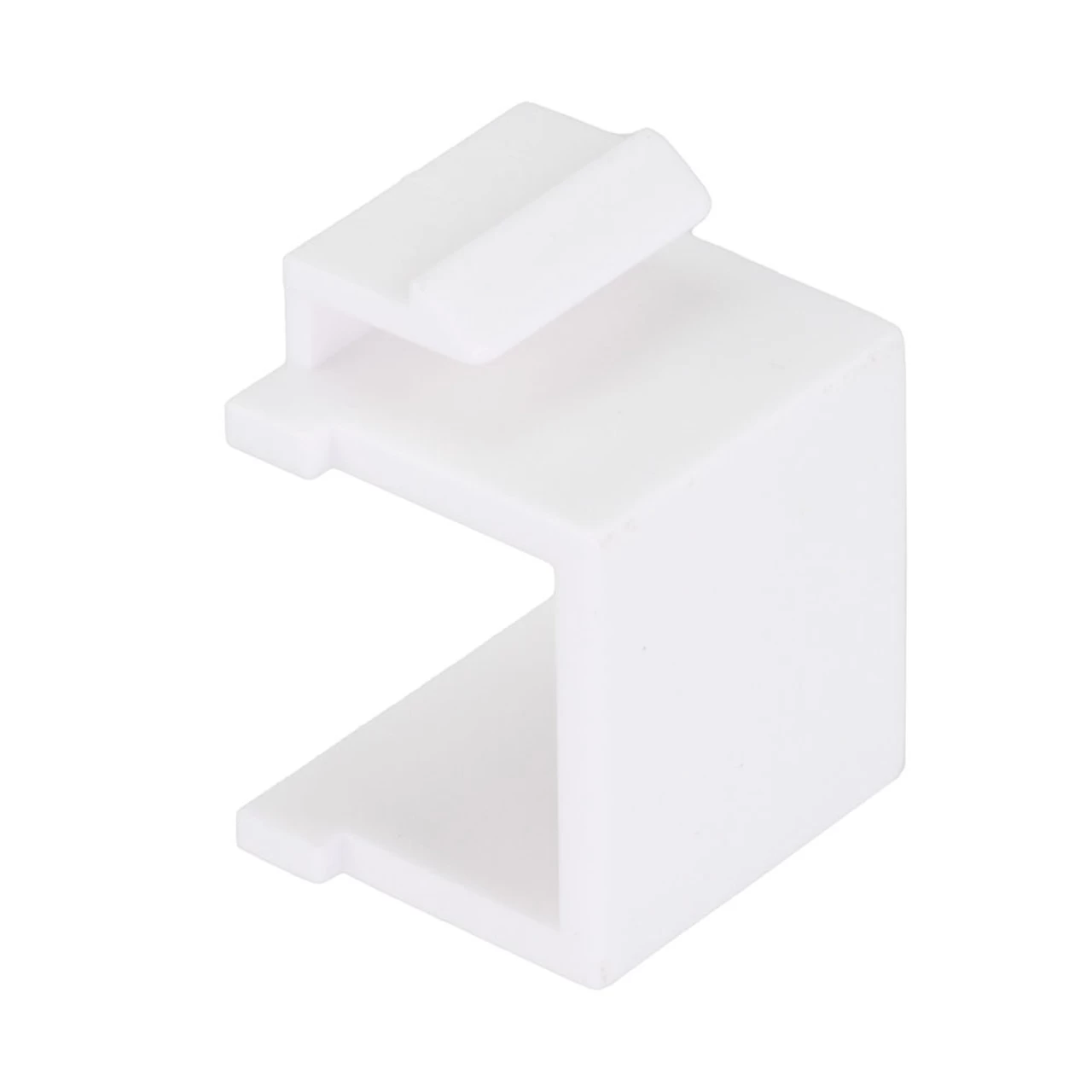 Heavy-Duty Blank Keystone Insert, Thermoplastic , White, 15-Pack 4 Heavy-Duty Blank Keystone Insert, Thermoplastic , White, 15-Pack - Image 2