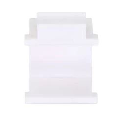 Heavy-Duty Blank Keystone Insert, Thermoplastic , White, 15-Pack 8 Heavy-Duty Blank Keystone Insert, Thermoplastic , White, 15-Pack -Server Cabinet Accessories 00407005 3 46271.1656084306