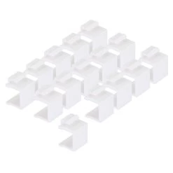 Heavy-Duty Blank Keystone Insert, Thermoplastic , White, 15-Pack 9 Heavy-Duty Blank Keystone Insert, Thermoplastic , White, 15-Pack -Server Cabinet Accessories 00407005 4 08011.1656084306