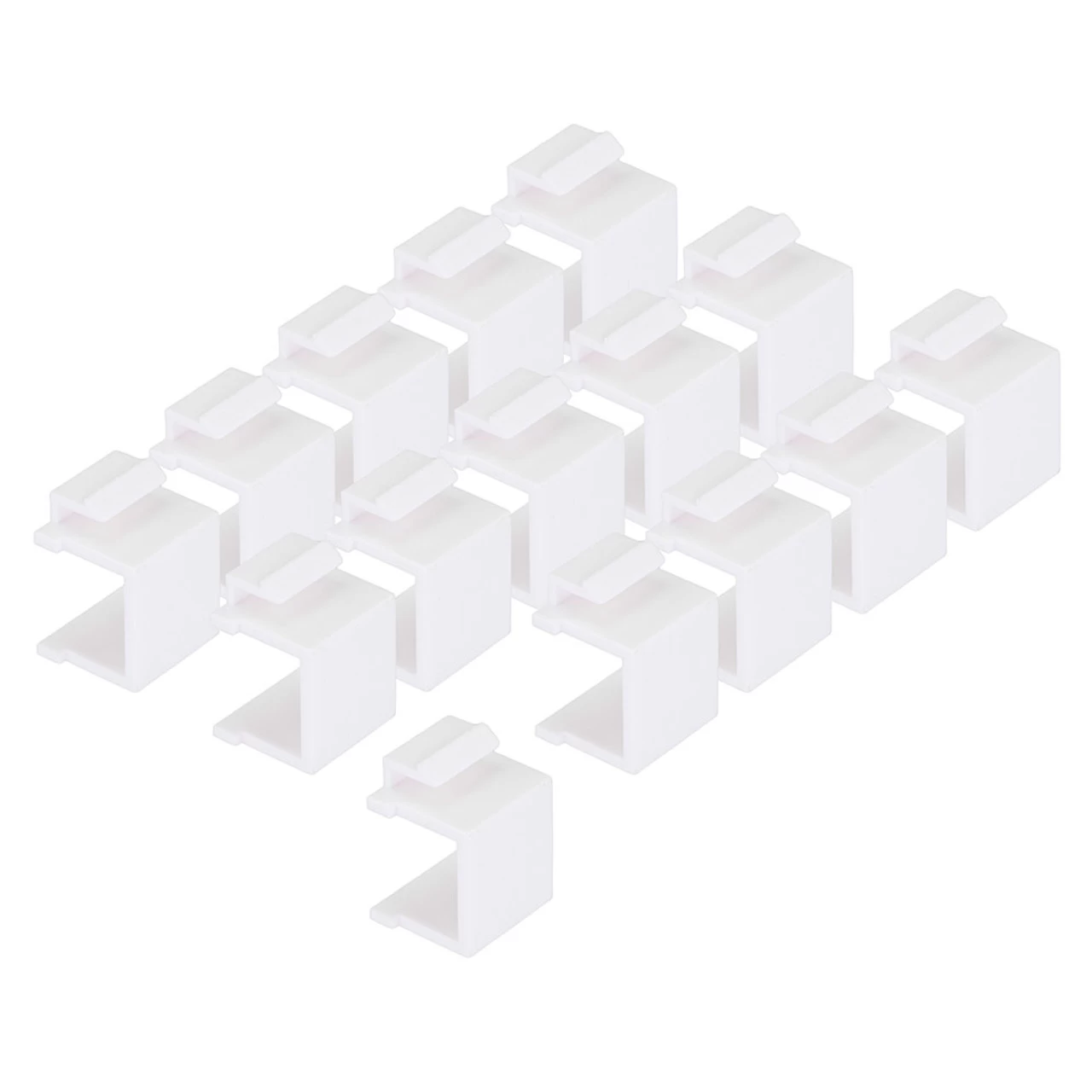 Heavy-Duty Blank Keystone Insert, Thermoplastic , White, 15-Pack 6 Heavy-Duty Blank Keystone Insert, Thermoplastic , White, 15-Pack - Image 4
