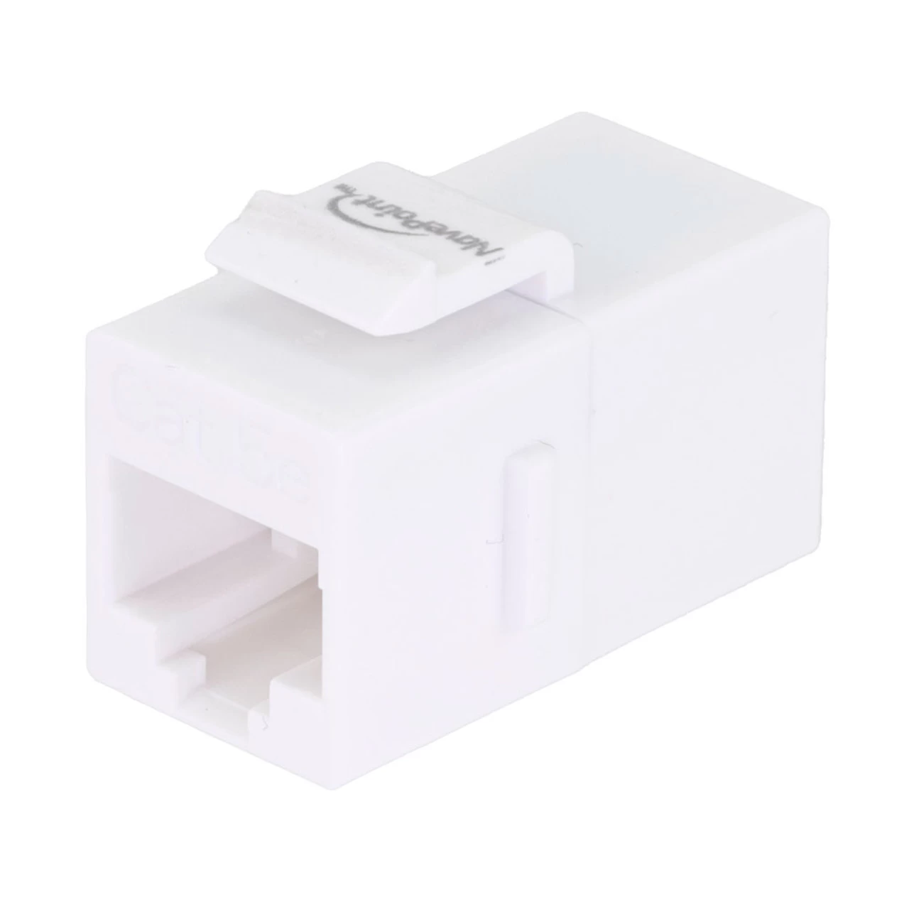 CAT5E Keystone Coupler, Female RJ45(8x8), Snap-In, Thermoplastic, White, 15-Pack 3 CAT5E Keystone Coupler, Female RJ45(8x8), Snap-In, Thermoplastic, White, 15-Pack