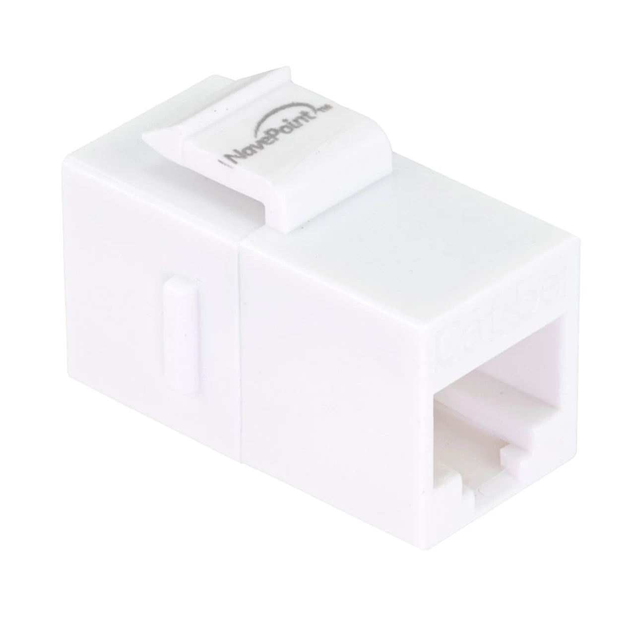 CAT5E Keystone Coupler, Female RJ45(8x8), Snap-In, Thermoplastic, White, 15-Pack 4 CAT5E Keystone Coupler, Female RJ45(8x8), Snap-In, Thermoplastic, White, 15-Pack - Image 2