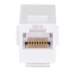 CAT5E Keystone Coupler, Female RJ45(8x8), Snap-In, Thermoplastic, White, 15-Pack 8 CAT5E Keystone Coupler, Female RJ45(8x8), Snap-In, Thermoplastic, White, 15-Pack -Server Cabinet Accessories 00407007 3 24204.1655911759