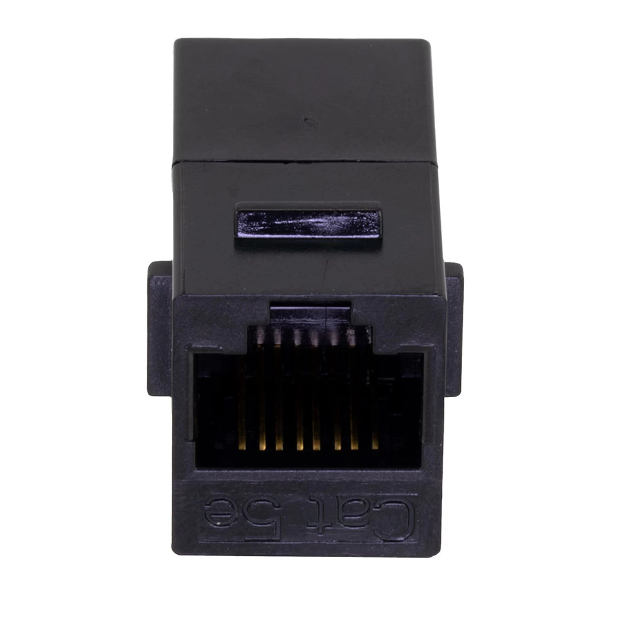 CAT5E Keystone Coupler, Female RJ45(8x8), Snap-In, Thermoplastic, Black, 15-Pack 5 CAT5E Keystone Coupler, Female RJ45(8x8), Snap-In, Thermoplastic, Black, 15-Pack - Image 3