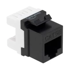 CAT5E Keystone Jack, Snap-In, 180-Degree Termination, Thermoplastic , Black, 15-Pack, CE Compliant 7 CAT5E Keystone Jack, Snap-In, 180-Degree Termination, Thermoplastic , Black, 15-Pack, CE Compliant -Server Cabinet Accessories 00407009 2 82724.1655911761