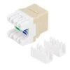 CAT5E Keystone Jack, Snap-In, 180-Degree Termination, Thermoplastic , Ivory, 15-Pack, CE Compliant 1 CAT5E Keystone Jack, Snap-In, 180-Degree Termination, Thermoplastic , Ivory, 15-Pack, CE Compliant -Server Cabinet Accessories 00407013 1 43813.1655911764