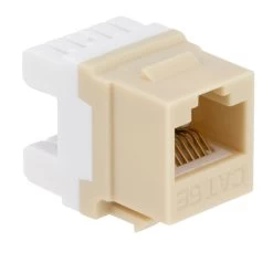CAT5E Keystone Jack, Snap-In, 180-Degree Termination, Thermoplastic , Ivory, 15-Pack, CE Compliant 8 CAT5E Keystone Jack, Snap-In, 180-Degree Termination, Thermoplastic , Ivory, 15-Pack, CE Compliant -Server Cabinet Accessories 00407013 3 64180.1655911764