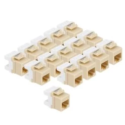 CAT5E Keystone Jack, Snap-In, 180-Degree Termination, Thermoplastic , Ivory, 15-Pack, CE Compliant 9 CAT5E Keystone Jack, Snap-In, 180-Degree Termination, Thermoplastic , Ivory, 15-Pack, CE Compliant -Server Cabinet Accessories 00407013 4 05551.1655911764