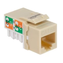 CAT5E Keystone Jack, Snap-In, 90-Degree Termination, Thermoplastic , Ivory, 15-Pack, CE Compliant 7 CAT5E Keystone Jack, Snap-In, 90-Degree Termination, Thermoplastic , Ivory, 15-Pack, CE Compliant -Server Cabinet Accessories 00407018 2 89934.1655911767