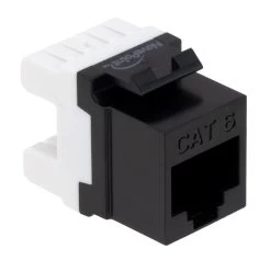 CAT6 Keystone Jack, Snap-In, 180-Degree Termination, Thermoplastic , Black, 15-Pack, CE Compliant 7 CAT6 Keystone Jack, Snap-In, 180-Degree Termination, Thermoplastic , Black, 15-Pack, CE Compliant -Server Cabinet Accessories 00407019 2 14797.1655911768
