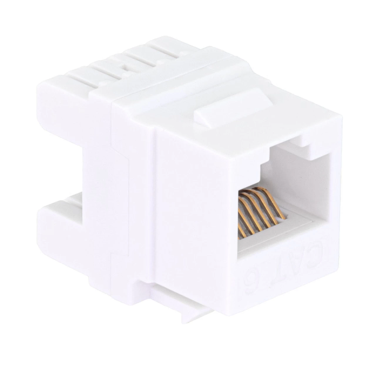 CAT6 Keystone Jack, Snap-In, 180-Degree Termination, Thermoplastic , White, 15-Pack, CE Compliant 5 CAT6 Keystone Jack, Snap-In, 180-Degree Termination, Thermoplastic , White, 15-Pack, CE Compliant - Image 3