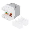 CAT6 Keystone Jack, Snap-In, 180-Degree Termination, Thermoplastic , Gray, 15-Pack, CE Compliant 1 CAT6 Keystone Jack, Snap-In, 180-Degree Termination, Thermoplastic , Gray, 15-Pack, CE Compliant -Server Cabinet Accessories 00407022 1 08788.1655911771