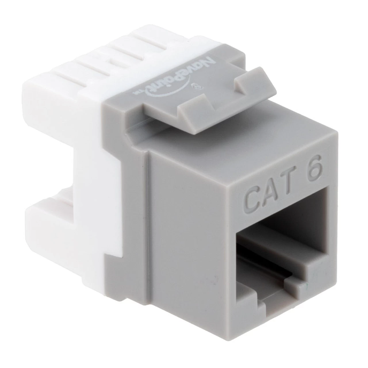 CAT6 Keystone Jack, Snap-In, 180-Degree Termination, Thermoplastic , Gray, 15-Pack, CE Compliant 4 CAT6 Keystone Jack, Snap-In, 180-Degree Termination, Thermoplastic , Gray, 15-Pack, CE Compliant - Image 2