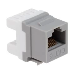 CAT6 Keystone Jack, Snap-In, 180-Degree Termination, Thermoplastic , Gray, 15-Pack, CE Compliant 8 CAT6 Keystone Jack, Snap-In, 180-Degree Termination, Thermoplastic , Gray, 15-Pack, CE Compliant -Server Cabinet Accessories 00407022 3 72470.1655911771