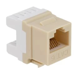 CAT6 Keystone Jack, Snap-In, 180-Degree Termination, Thermoplastic , Ivory, 15-Pack, CE Compliant 8 CAT6 Keystone Jack, Snap-In, 180-Degree Termination, Thermoplastic , Ivory, 15-Pack, CE Compliant -Server Cabinet Accessories 00407023 3 27766.1655911772