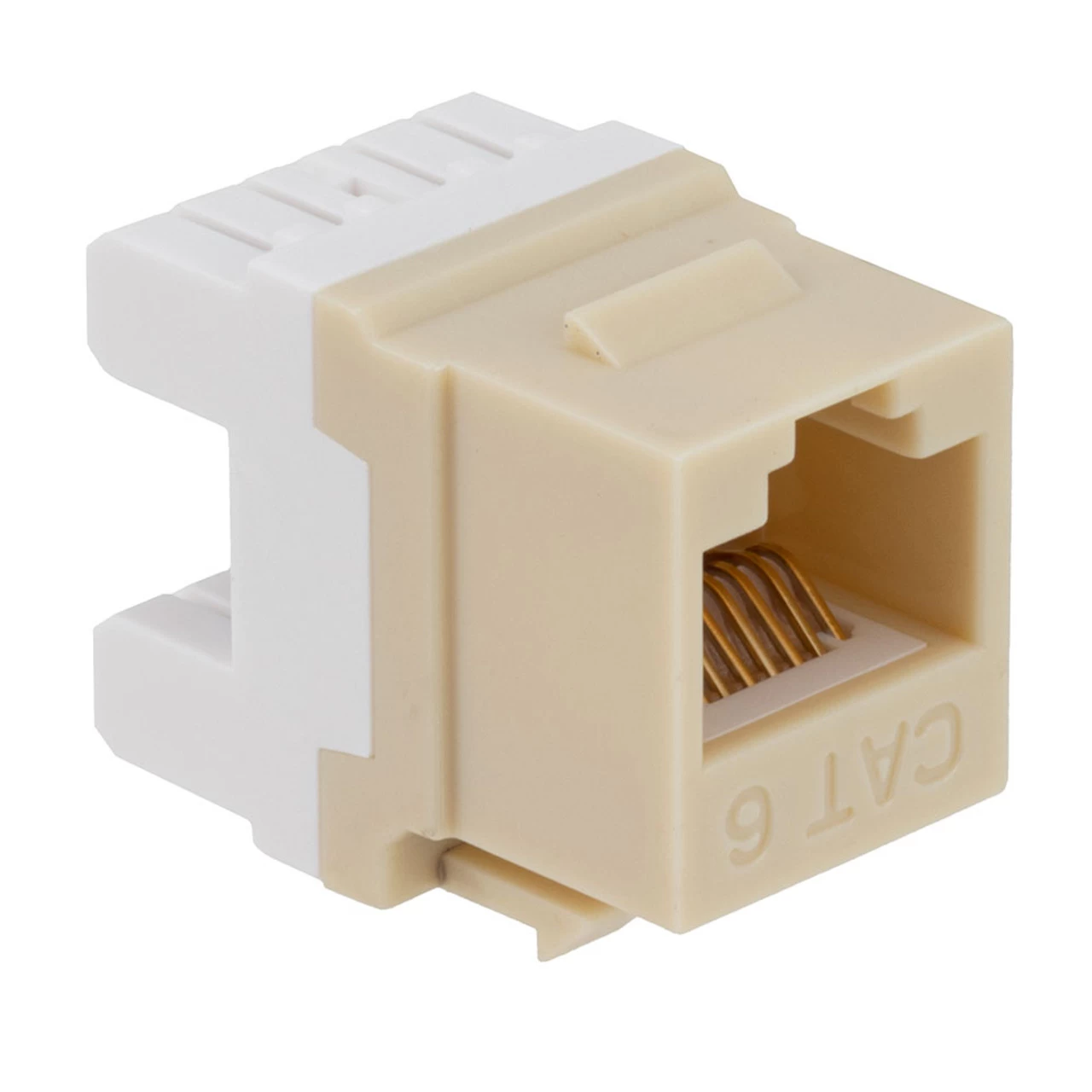 CAT6 Keystone Jack, Snap-In, 180-Degree Termination, Thermoplastic , Ivory, 15-Pack, CE Compliant 5 CAT6 Keystone Jack, Snap-In, 180-Degree Termination, Thermoplastic , Ivory, 15-Pack, CE Compliant - Image 3