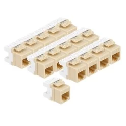 CAT6 Keystone Jack, Snap-In, 180-Degree Termination, Thermoplastic , Ivory, 15-Pack, CE Compliant 9 CAT6 Keystone Jack, Snap-In, 180-Degree Termination, Thermoplastic , Ivory, 15-Pack, CE Compliant -Server Cabinet Accessories 00407023 4 44243.1655911772