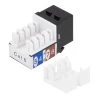 CAT6 Keystone Jack, Snap-In, 90-Degree Termination, Thermoplastic , Black, 15-Pack, CE Compliant 1 CAT6 Keystone Jack, Snap-In, 90-Degree Termination, Thermoplastic , Black, 15-Pack, CE Compliant -Server Cabinet Accessories 00407024 1 67755.1655911773